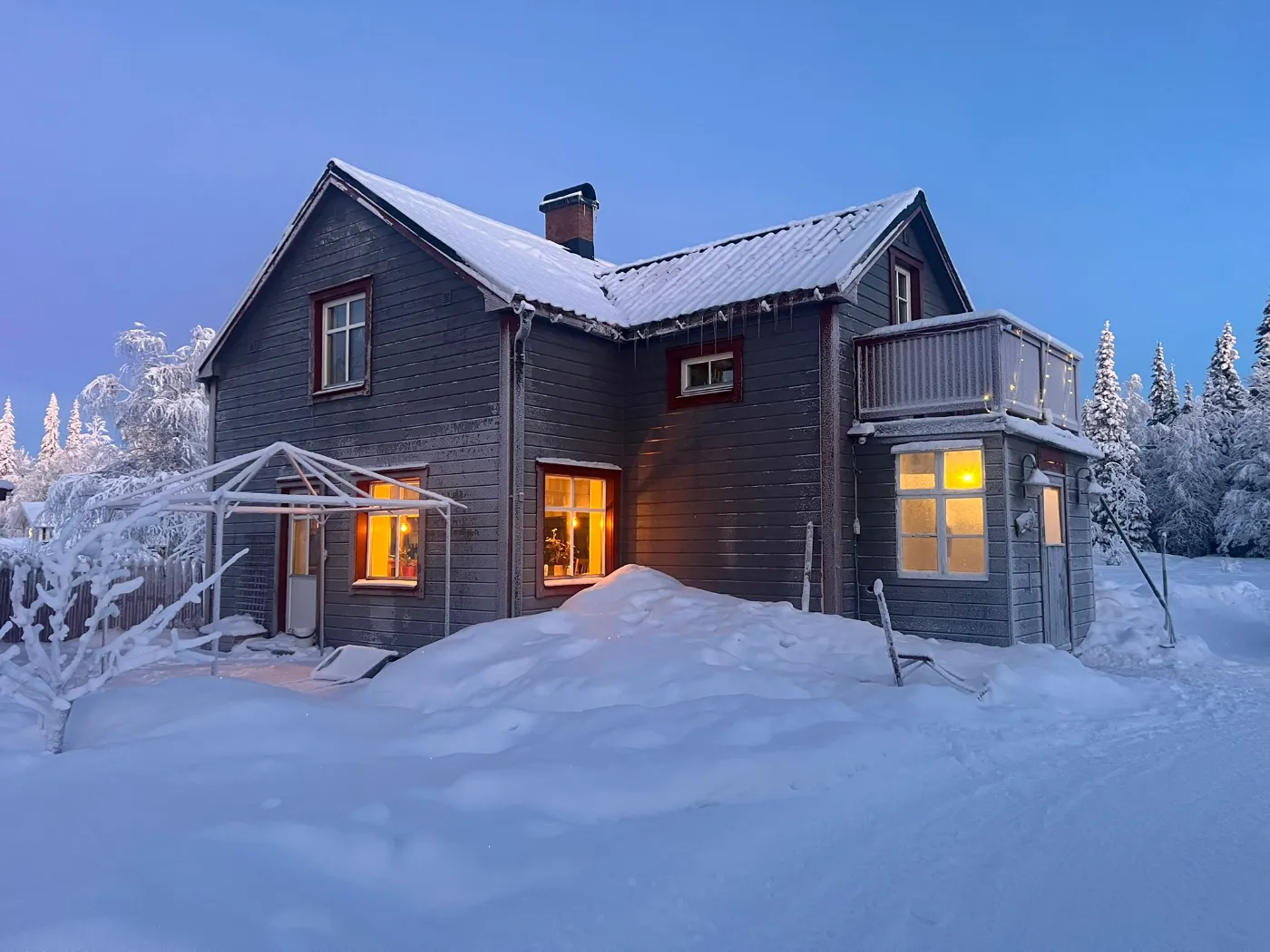 The house in winter